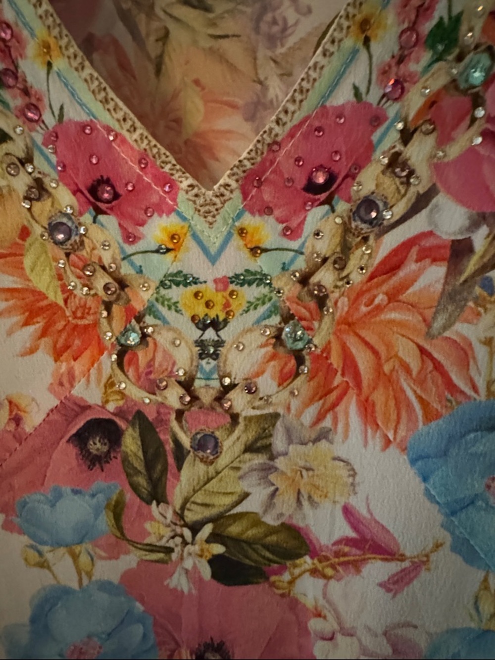 Camilla White Floral Mini Dress with Multicolor Bouquet Print - Picture 6 of 16
